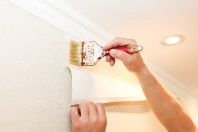 Pose de papier peint à Fessy — revêtements muraux et toiles de verre